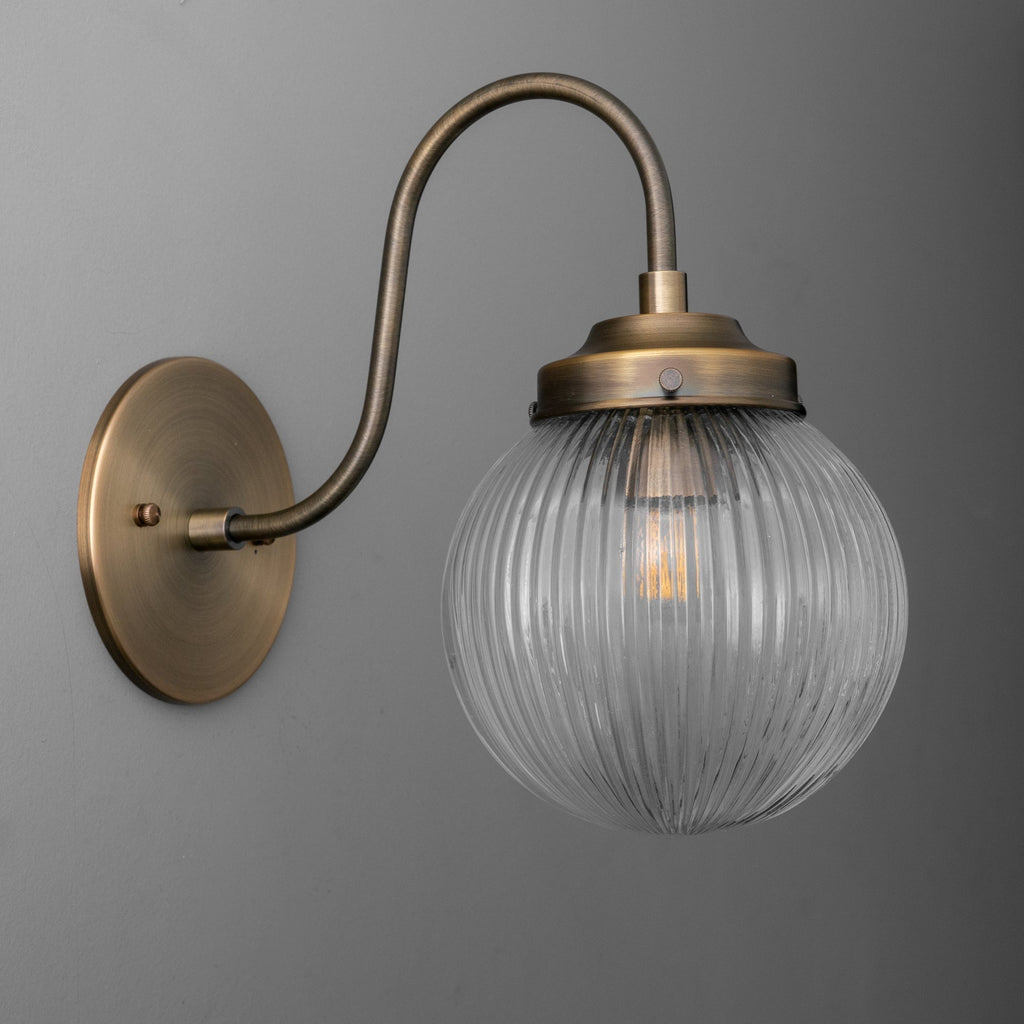 Applique da Parete in Vetro per Illuminazione Industriale per Soggiorno