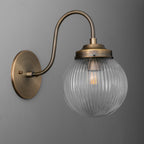 Applique da Parete in Vetro per Illuminazione Industriale per Soggiorno