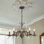 Lampadario Cristallo Floreale Antico Vintage Jorne