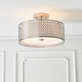 Cordero 3 Luci Nickel Flush Soffitto Lampada