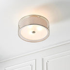 Cordero 3 Luci Nickel Flush Soffitto Lampada