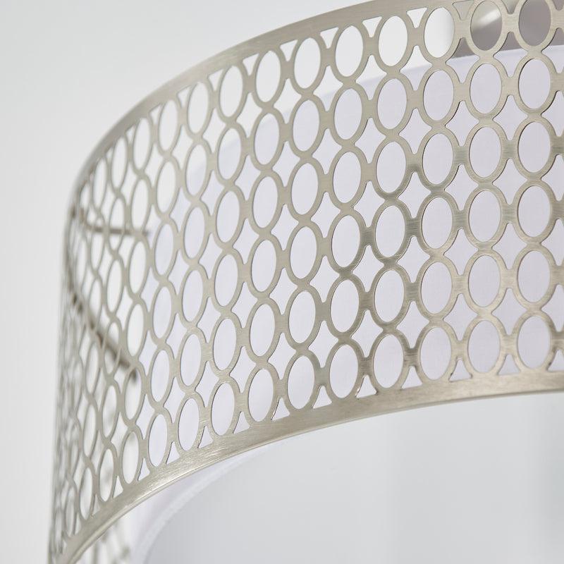 Cordero 3 Luci Nickel Flush Soffitto Lampada