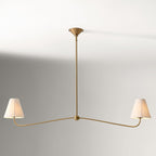 Lampadario a Ombra Pieghettata Fibura per Sala da Pranzo Tradizionale