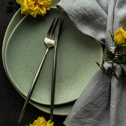 Set di Posate Minimalista – Set in Acciaio Inossidabile da 36 Pezzi per Ogni Occasione