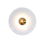 Lampada da Parete in Ferro a Disco Moderno