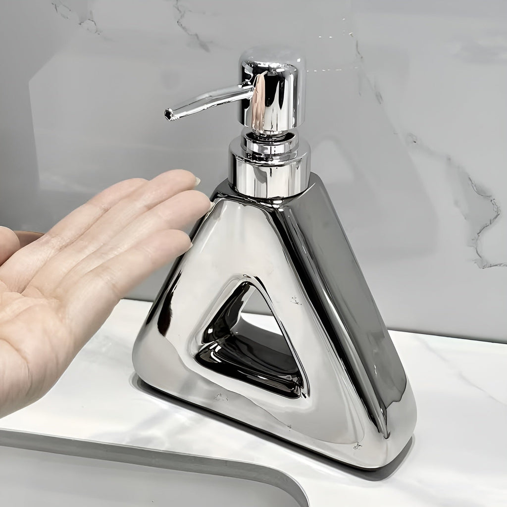 Dispenser di Sapone in Ceramica – Elegante e di Alta Qualità | Ricaricabile per Sapone Liquido e Gel Doccia in Bagno