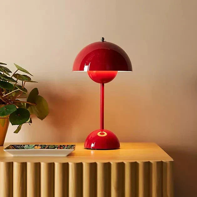 Lampada da Tavolo Retro a Forma di Fungo