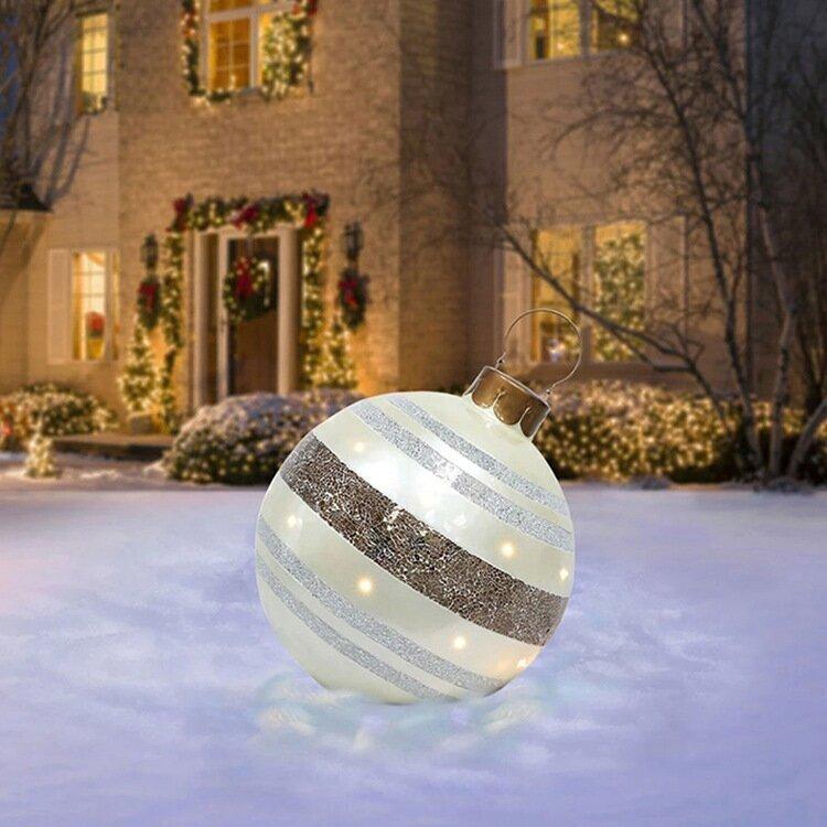 FestiGlow - pallone di Natale gonfiabile resistente alle intemperie per feste all'aperto