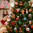 CraftVent | 24 Giorni di Natale Countdown Ornamenti Set da Costruzione Calendario dell'Avvento