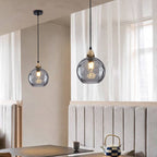 Lampade a sospensione in vetro effetto onda d'acqua