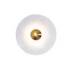 Lampada da Parete in Ferro a Disco Moderno