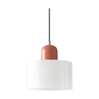 Lampada a sospensione in vetro – Elegante lampada cilindrica per ambienti accoglienti