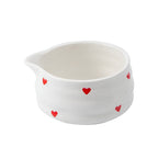 Ciotola per Matcha con design a cuore – 4/5 pezzi con versatore e frusta in bambù | Ideale per uso domestico