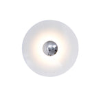 Lampada da Parete in Ferro a Disco Moderno
