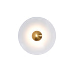 Lampada da Parete in Ferro a Disco Moderno