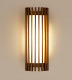 “ZenAura Wabi-Sabi Applique” – Applique LED in Noce Retro Giapponese