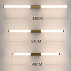 Arisha Moderno LED Applique Metallo Linea Acrilico Oro