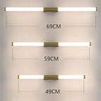 Lampada da Parete Lineare Minimalista Moren in Metallo, Oro
