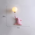 Lampada da Parete a Forma di Orso con Palloncino
