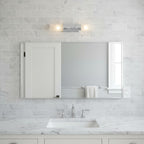 Applique da Bagno Contemporanea a Tubo in Vetro Doppio Elite