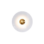 Lampada da Parete in Ferro a Disco Moderno