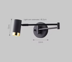 LUXARM Lampada da Parete Regolabile con Braccio Lungo