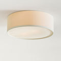Lampada da soffitto a tamburo in lino per camera moderna