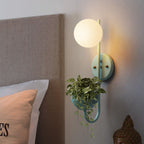 Sfera 1-Luce Scatola di Stoccaggio Vaso da Piante Decorazione Applique Lampade