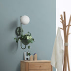 Sfera 1-Luce Scatola di Stoccaggio Vaso da Piante Decorazione Applique Lampade