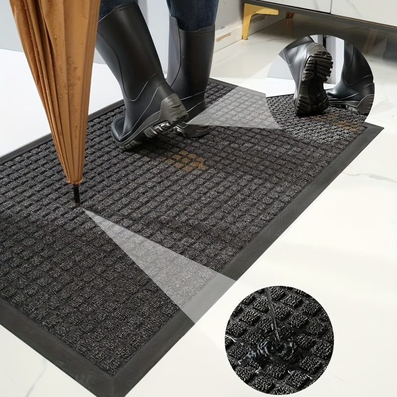 CleanStep – Tappetino d'ingresso elegante con motivo a griglia per un ingresso curato