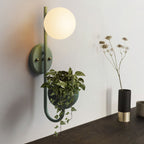 Sfera 1-Luce Scatola di Stoccaggio Vaso da Piante Decorazione Applique Lampade