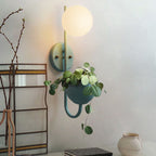 Sfera 1-Luce Scatola di Stoccaggio Vaso da Piante Decorazione Applique Lampade