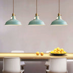 Lampada a sospensione industriale a 1 luce con paralume colorato
