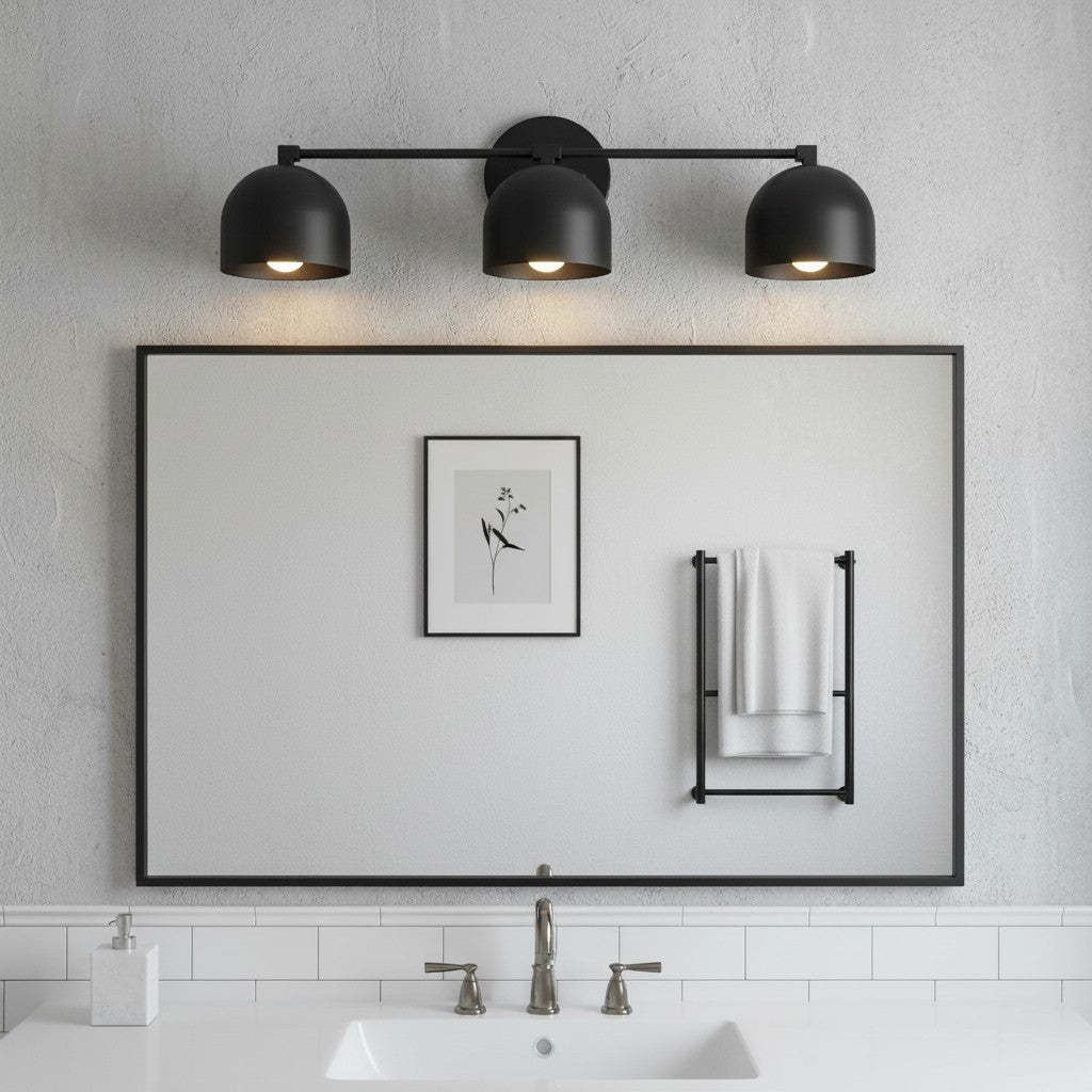 Applique da Parete in Ottone Chroma Dome per Bagno Moderno