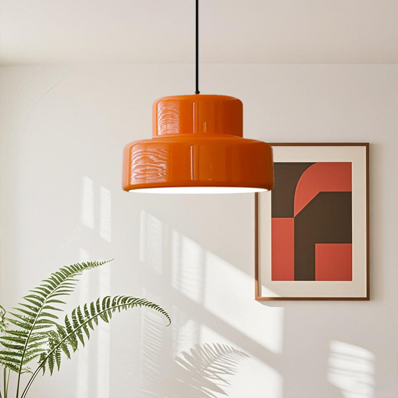 Lampada a Sospensione Arancione Modern Vintage Bauhaus
