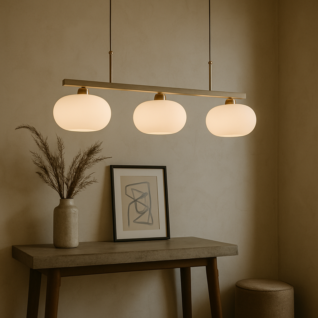 Moderno Lampadario Bauhaus a 3 Luci