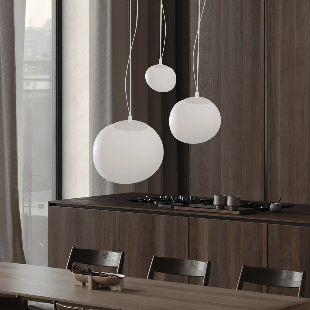 Lampada a Sospensione Nordic White Pebble