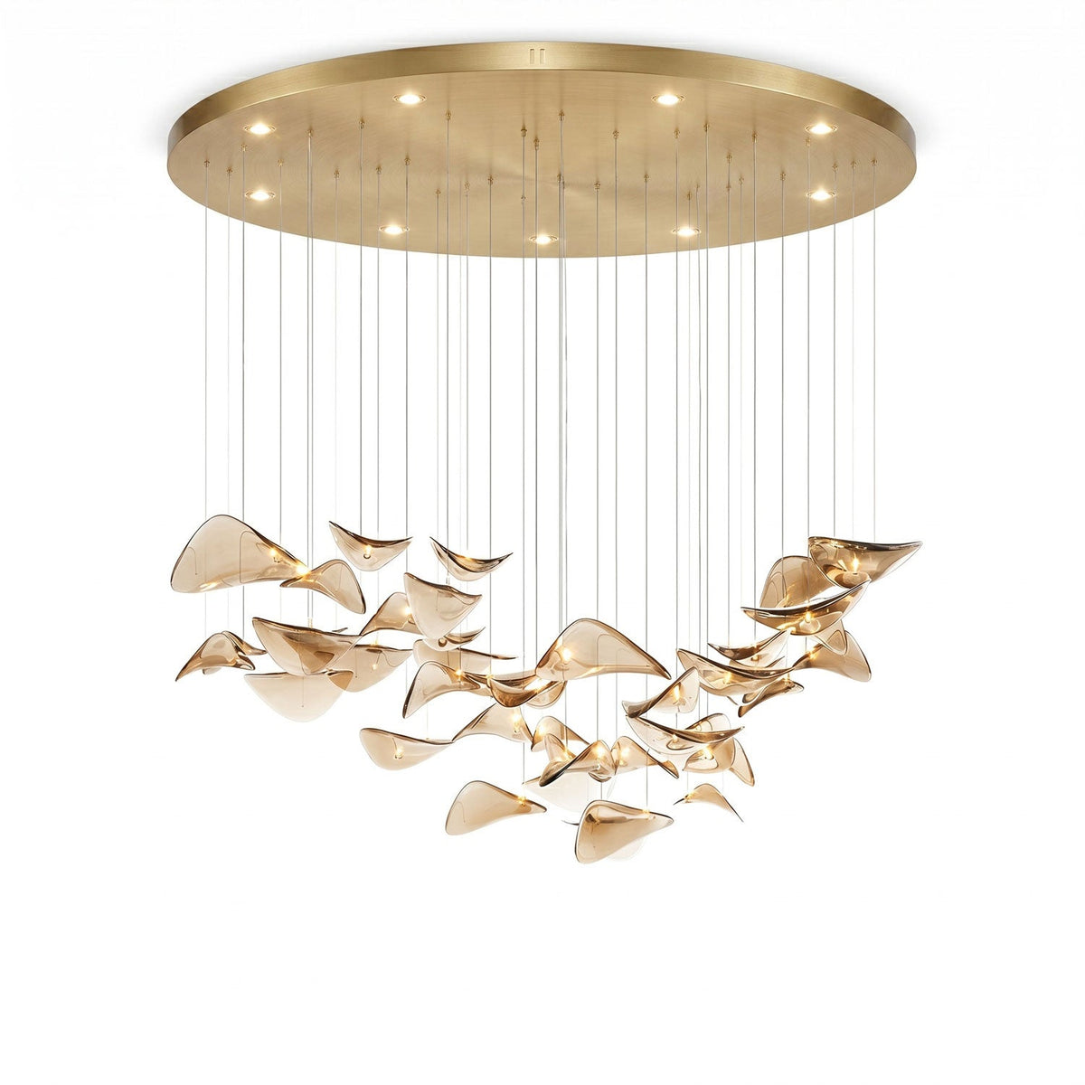 Lampadario a Foglia Fluttuante Wave