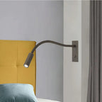 Lampada da lettura a muro LED regolabile, spotlight flessibile da comodino