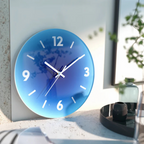 Tramonto - Orologio da Parete Design in Vetro