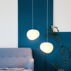 Lampada a Sospensione Nordic White Pebble