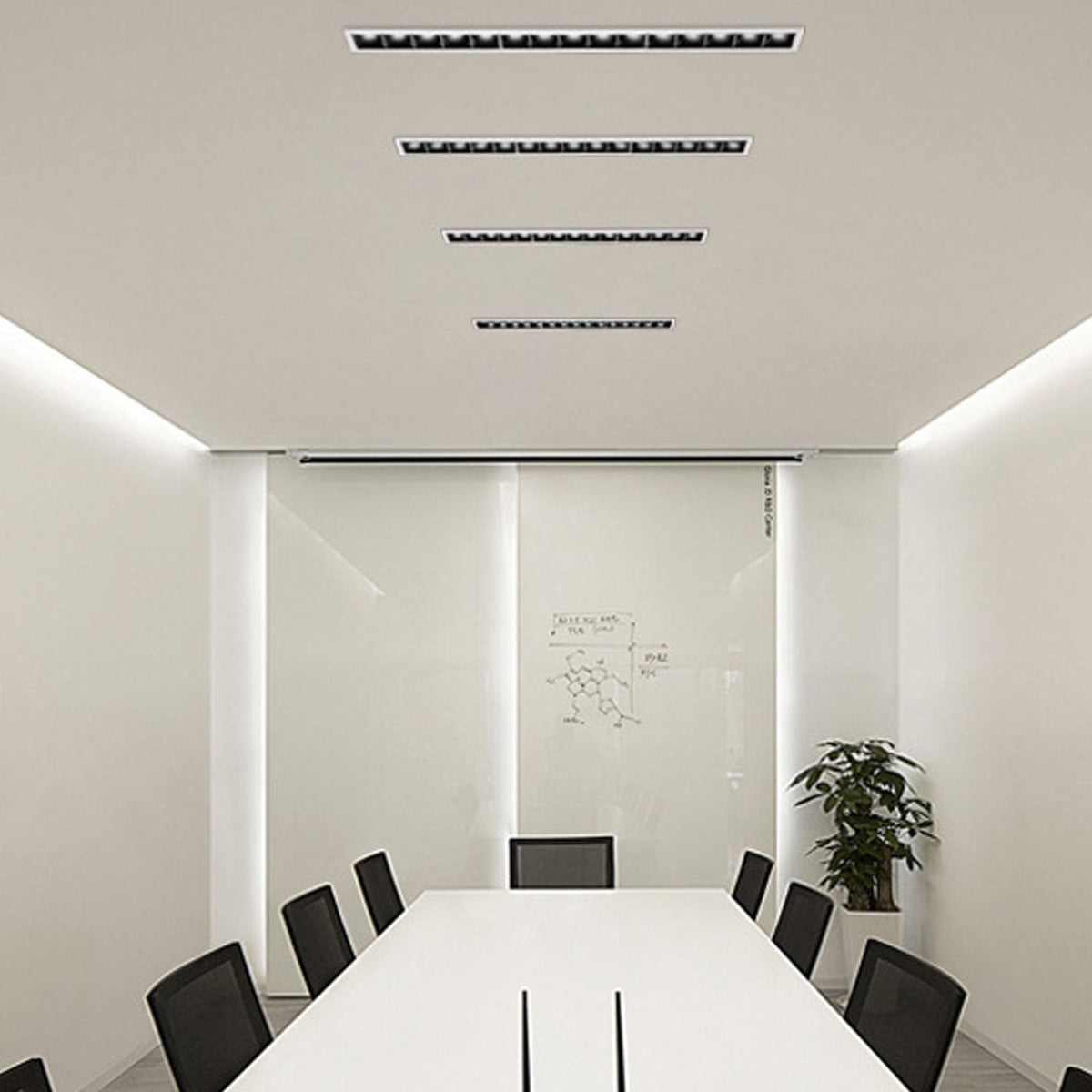 Faretto Lineare LED in Alluminio Minimalista Moderno da Soffitto