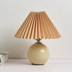 Lampada da Tavolo Ceramica Pieghettata Minimalista Nordica a 1 Luce