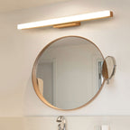 Lampada da parete LED a striscia lunga in legno minimalista nordico