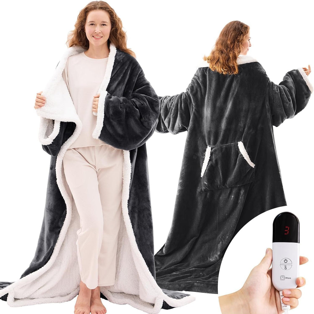 Coperta Portatile Riscaldata – Morbida Coperta Elettrica per Coccole a Casa