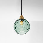 Lampade a sospensione in vetro effetto onda d'acqua