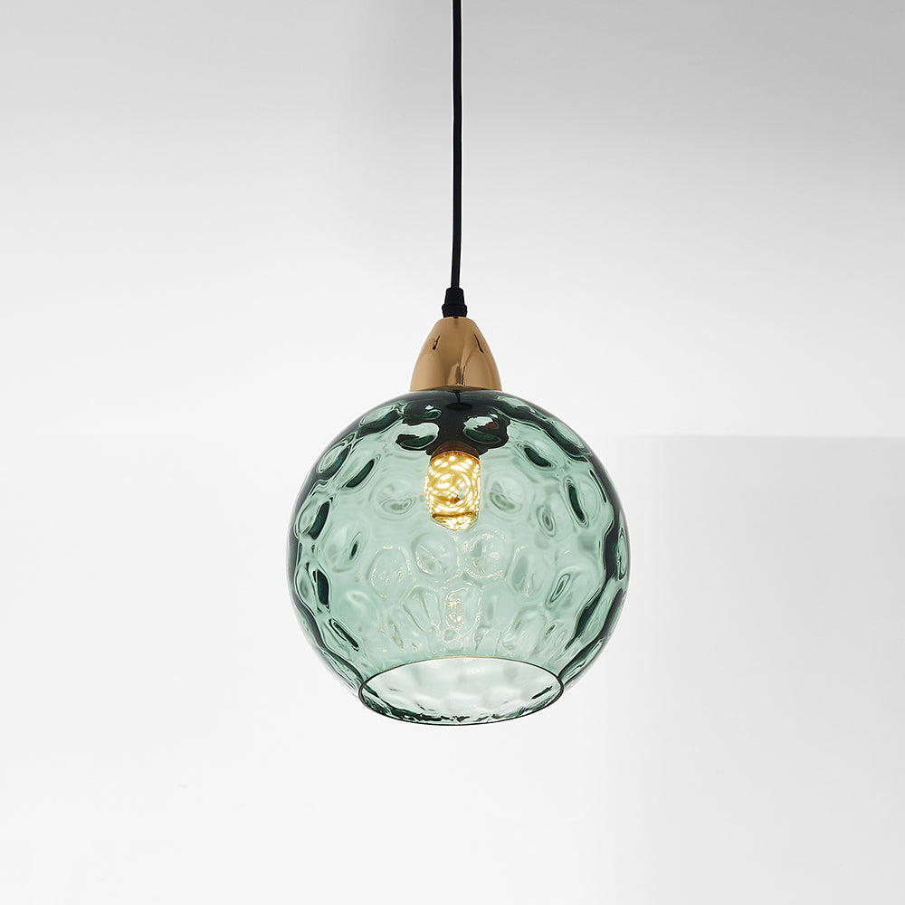 Lampade a sospensione in vetro effetto onda d'acqua