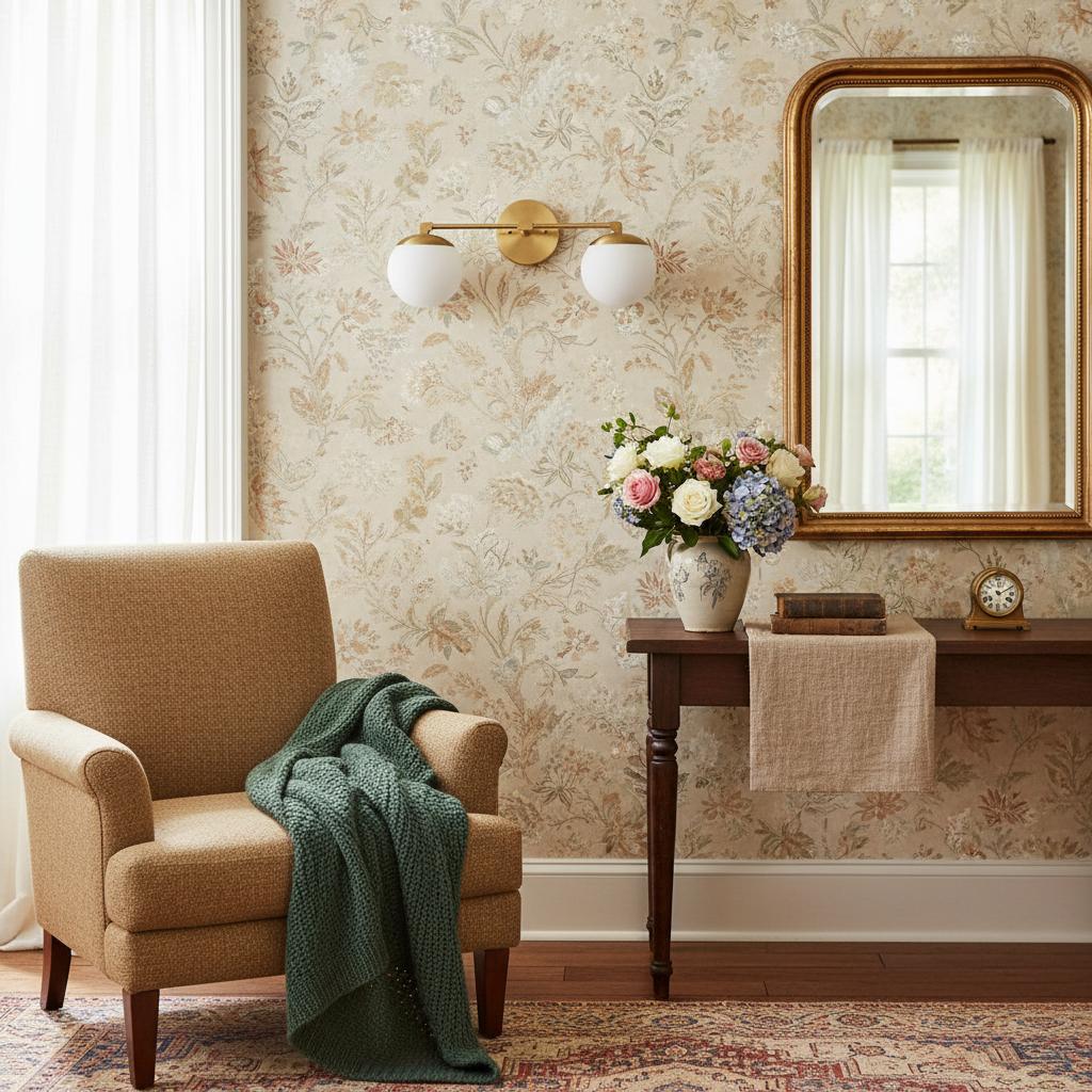 Applique da Bagno in Vetro Latte e Ottone