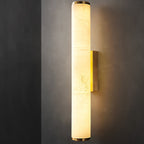 Applique da Parete LED 1 Luce in Marmo Spagnolo Minimalista Moderno con Rame