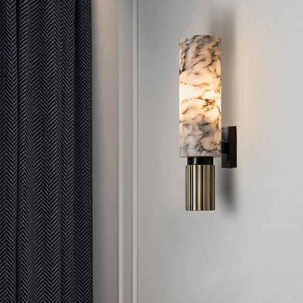Lampada da Parete in Marmo di Lusso per Casa